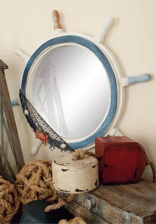 Espejo decorativo con motivos náuticos