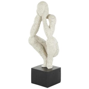 Escultura De Persona Color Crema