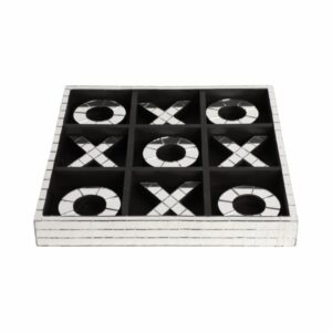 Juego De Tic Tac Toe Decorativo Con Piezas Espejadas