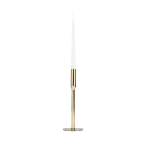 Candelabro De Metal Para Vela Delgada De 28Cm