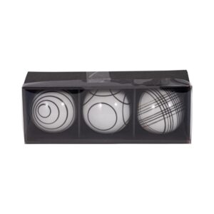 Esferas Decorativas De Cerámica Pintadas Set De 3