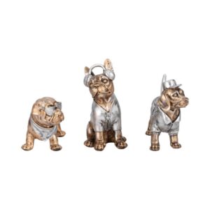 Perros Decorativos Estilo Moderno Set De 3