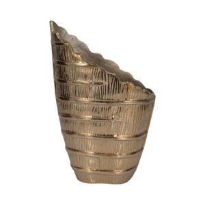 Florero Pequeño Estilo Azteca En Metal