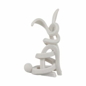 Escultura De Conejo “Ninove” En Resina Cuarzo