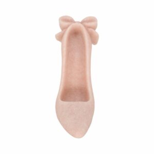 Escultura De Tacón “Laxmi” En Resina Cuarzo Rosa