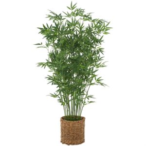 Árbol Artificial de Follaje Verde para Interior y Exterior con Hojas Realistas y Maceta