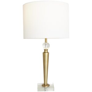 Lámpara Decorativa de Mesa de Metal Dorado