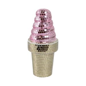 Decoración De Helado Con Mosaico De Espejo