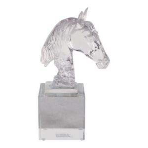 Escultura De Caballo “Somerton” De Cristal