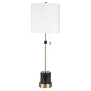 Lámpara Buffet “Flauvanna” De Mármol Negro