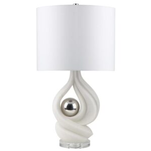 Lámpara De Mesa “Covington” En Resina Cuarzo