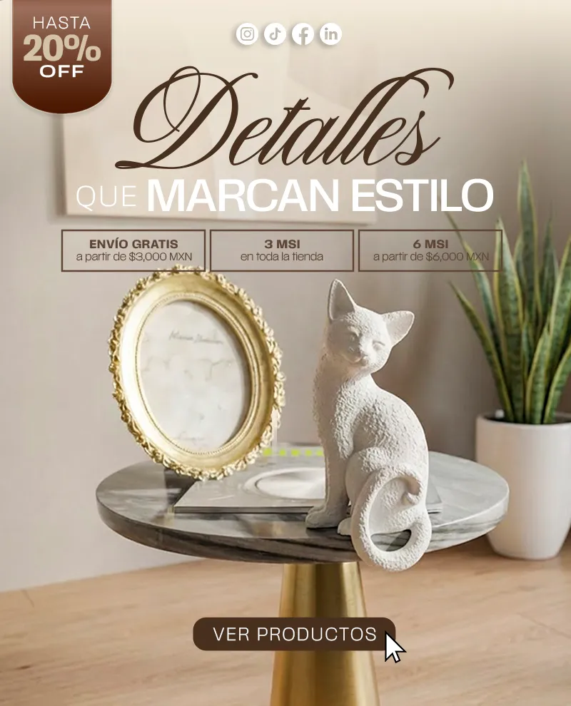 Banner de la colección de accesorios decorativos