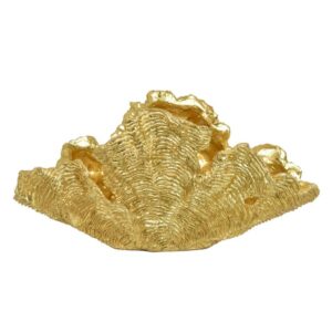 Coral Dorado Texturizado Para Centro De Mesa