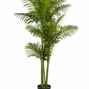 Palma areca artificial alta en maceta negra 180cm