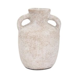 Jarrón De Terracota Con Doble Asa