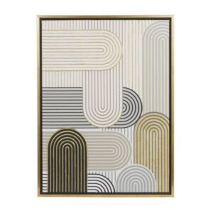 Cuadro De Pared Estilo Art Deco En Colores Neutros