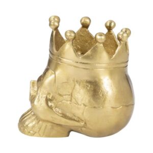 Calavera Con Corona De Metal