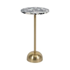 Mesa Auxiliar Para Bedidas Con Cubierta de Piedra