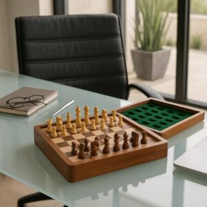 Juego de ajedrez magnético de madera