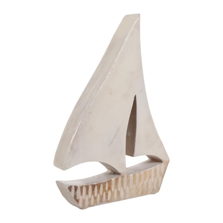 Velero decorativo de madera desgastada