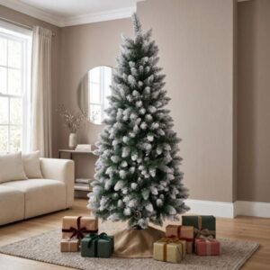 Árbol de Navidad nevado tipo pino Douglas 240cm