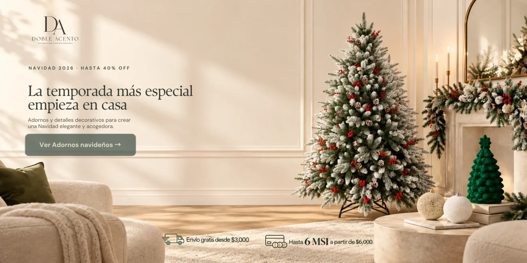 Banner principal - Decoración de interiores y accesorios para el hogar