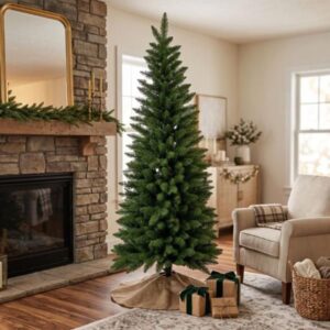 Árbol de Navidad delgado tipo pino abeto 150cm